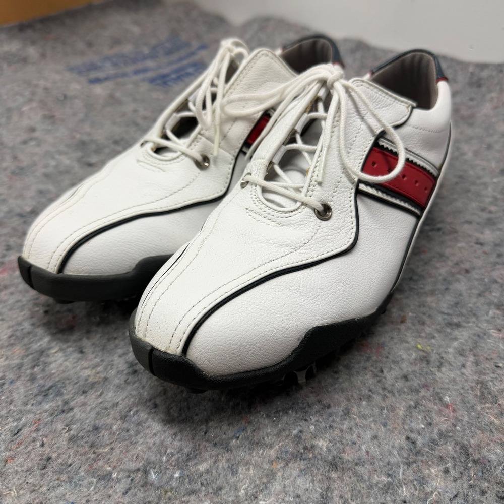 FootJoy Golf Shoes Womens 7 White LoPro Collection 97160 Leather Softspikes